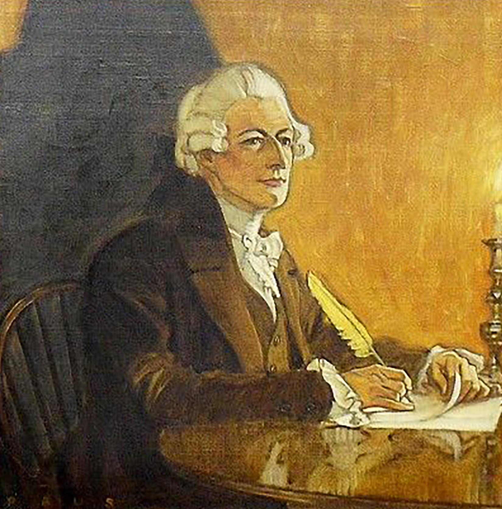 Alexander Hamilton at His Desk