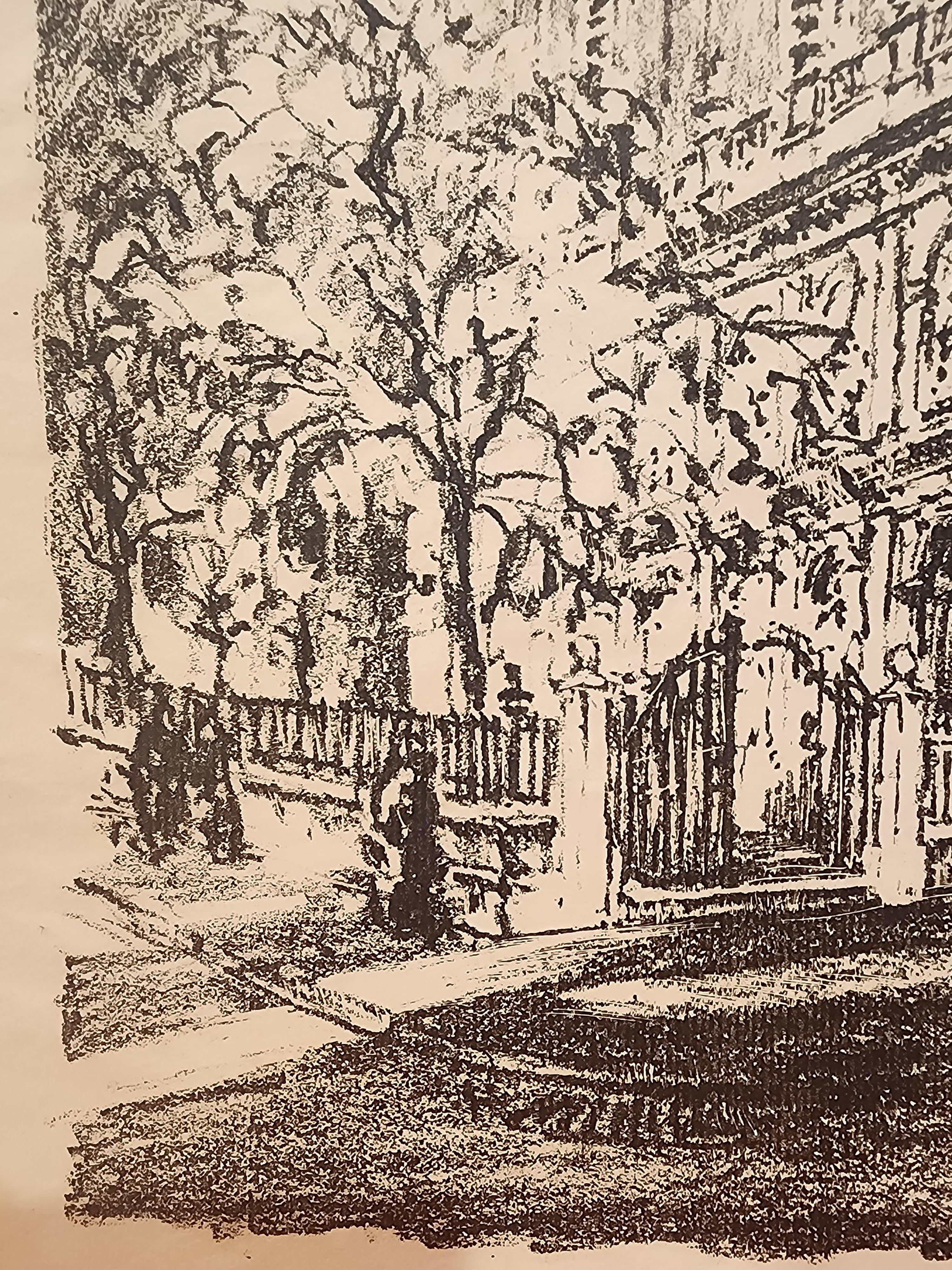 Eine Lithografie des bekannten Künstlers Herbert Pullinger aus Philadelphia, die das Wahrzeichen der Stadt, die Christ Church, darstellt.

Ein reich getuschter Abdruck mit breiten Rändern.
Der Druck ist mit Bleistift signiert und scheint auf 1920