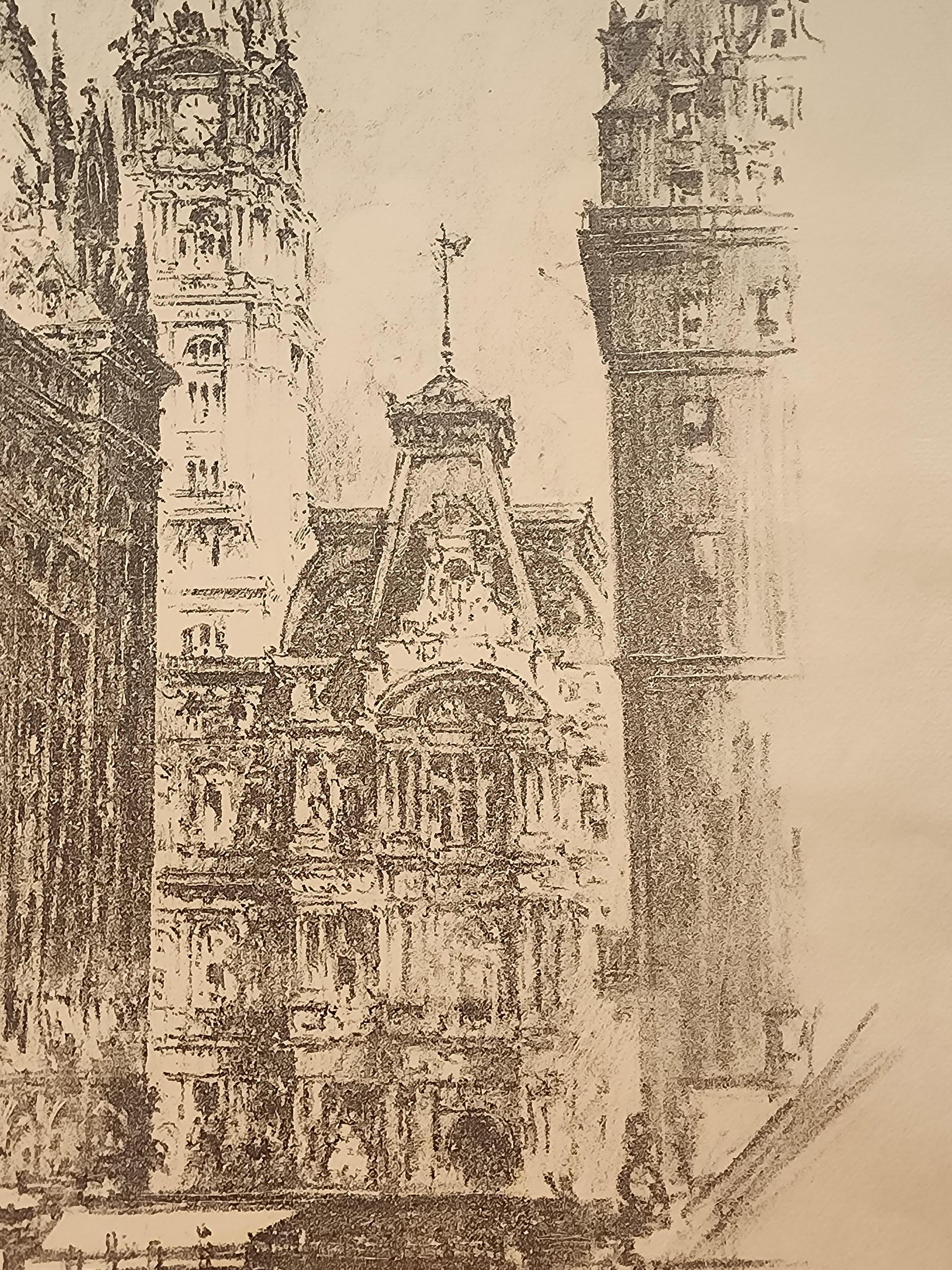 East on Market St. From 15th - Print by Herbert Pullinger