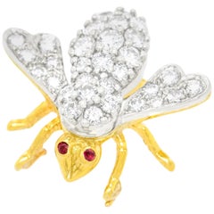 Herbert Rosenthal Diamond Bee Brooch