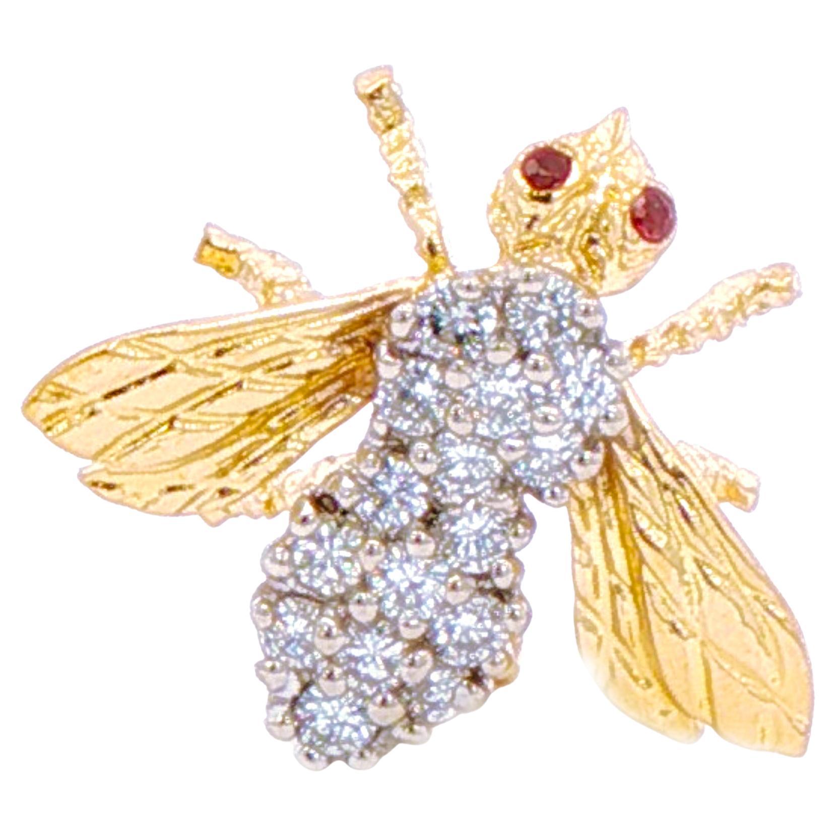 Herbert Rosenthal Diamond Bee Brooch