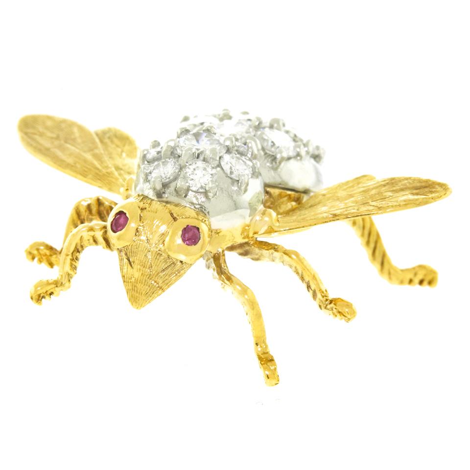 Women's or Men's Herbert Rosenthal Diamond Bee Pin
