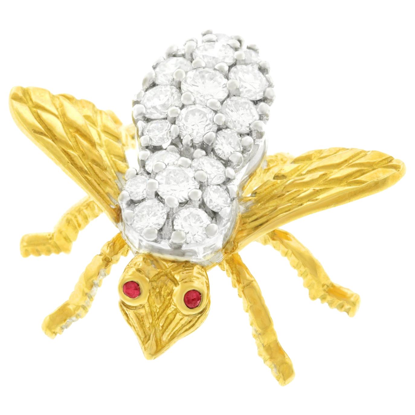 Herbert Rosenthal Diamond Bee Pin