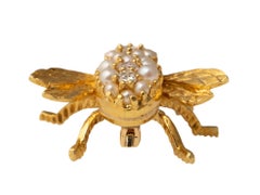 Herbert Rosenthal Yellow Gold and Gem Set Iconic Bee Brooch