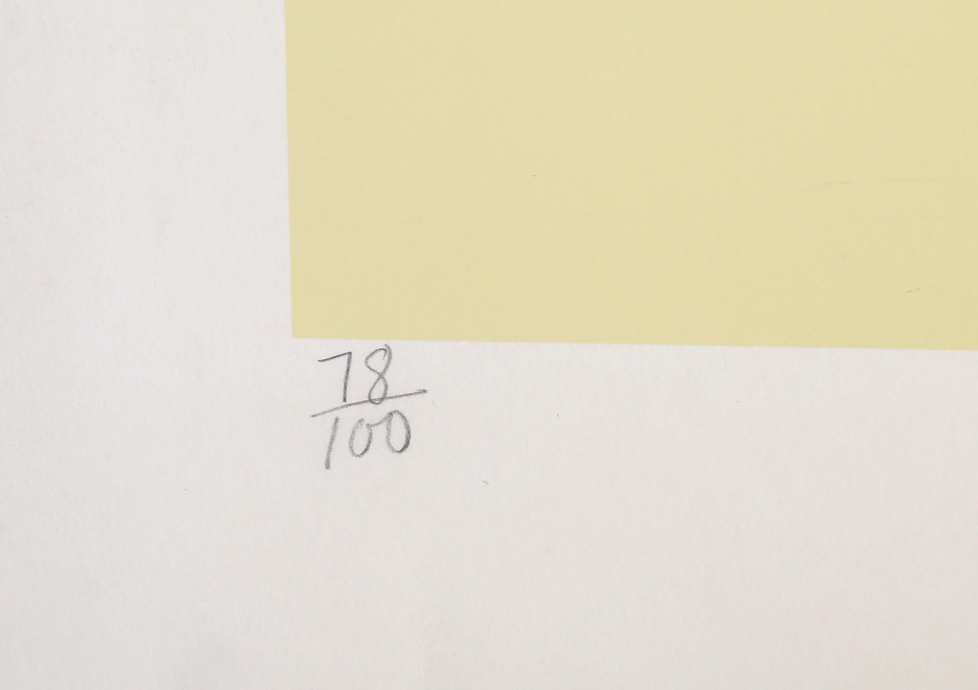 Cool Papa Bell, Abstract Expressionist Screenprint by Herbert Schiffrin For Sale 2