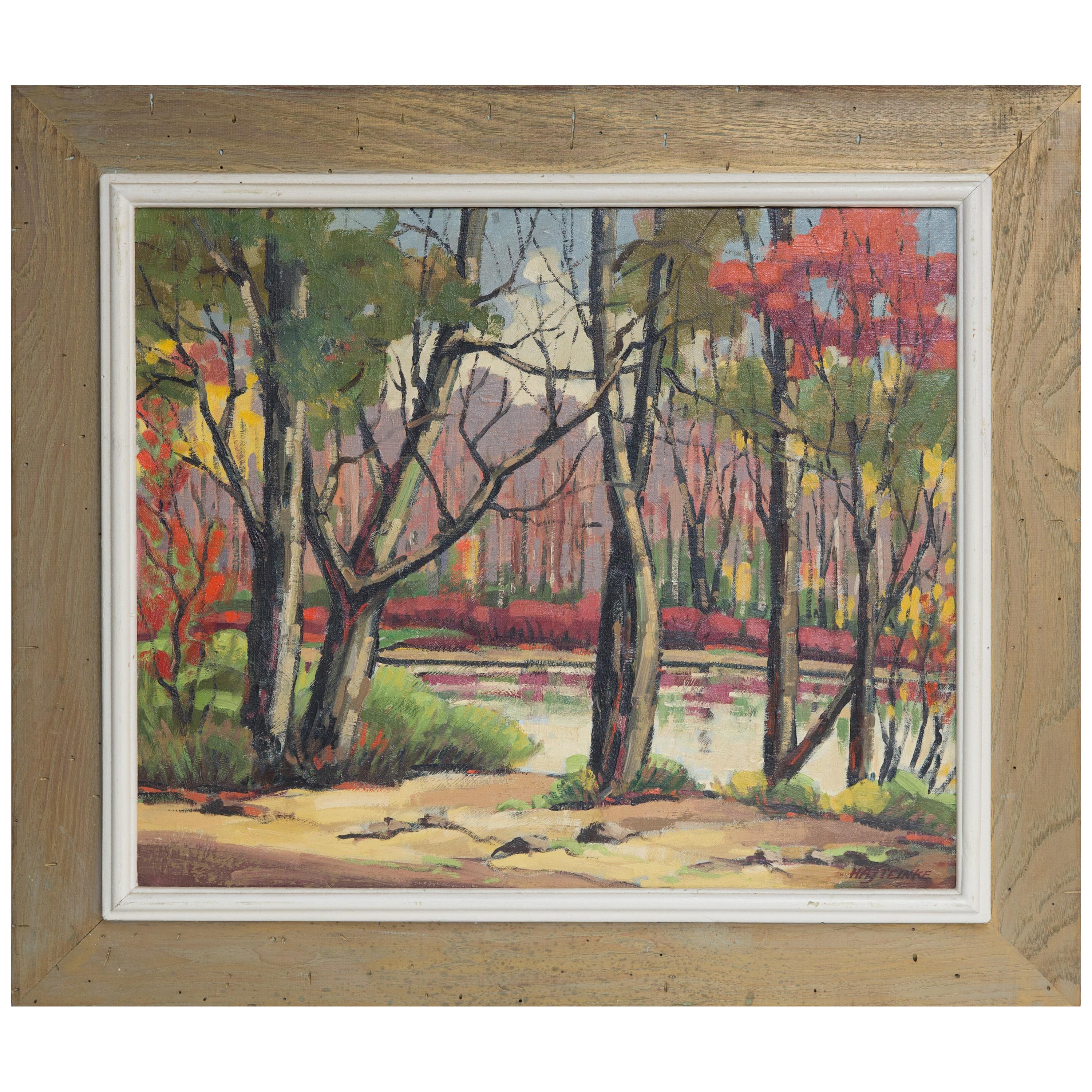 Herbert Steinke Original Signed Adirondack Oil Painting
