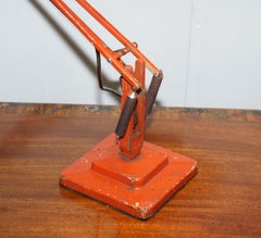 Herbert Terry Model 1227 Anglepoise Articulated Table Lamp Original Red Paint