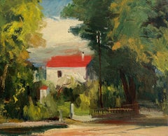 House with red roof