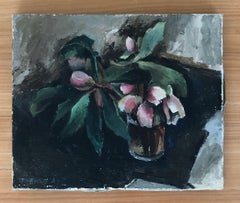 Small glass with flowers
