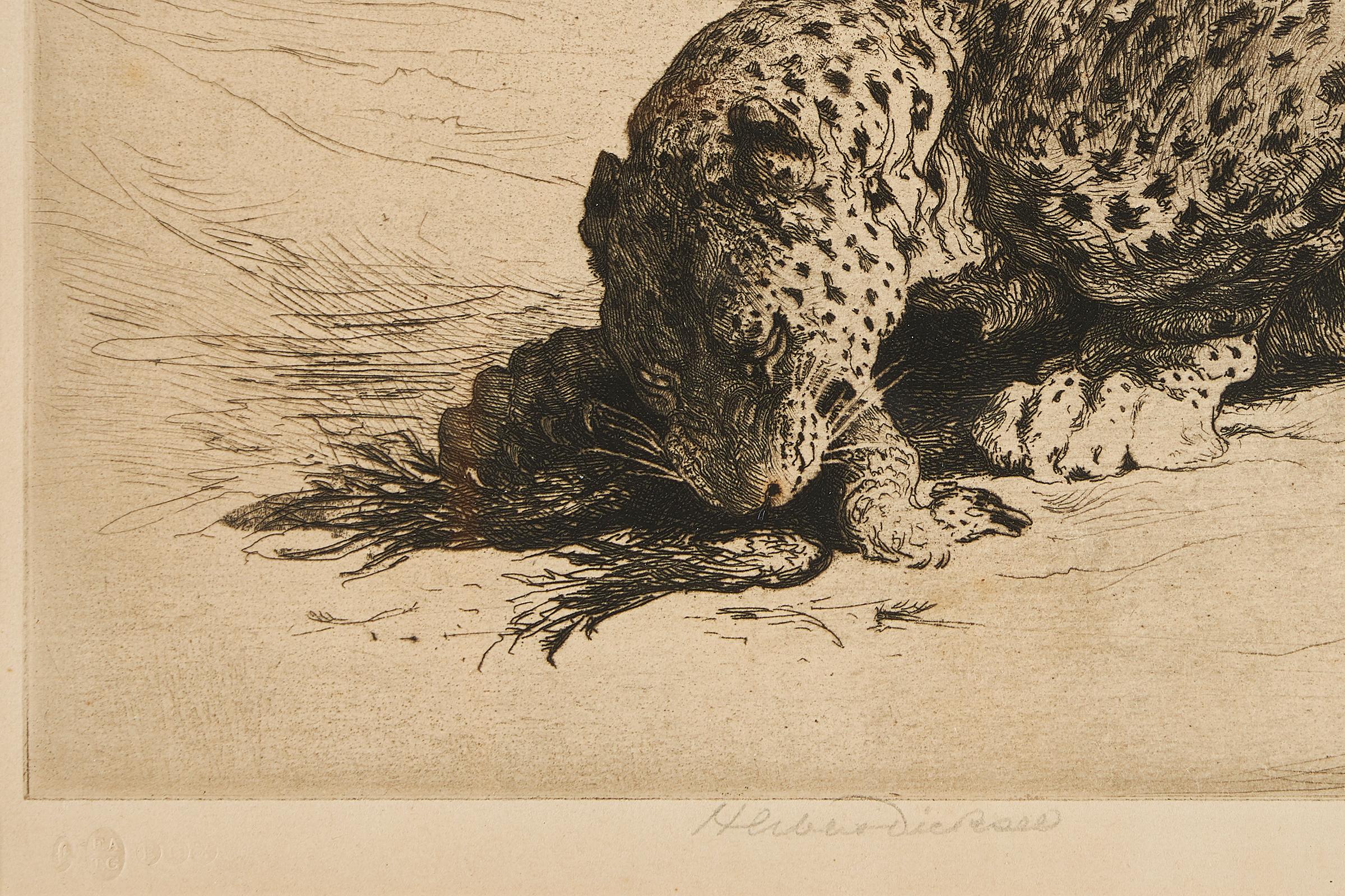 Etched Herbert Thomas Dicksee Etching, Early 20th Century