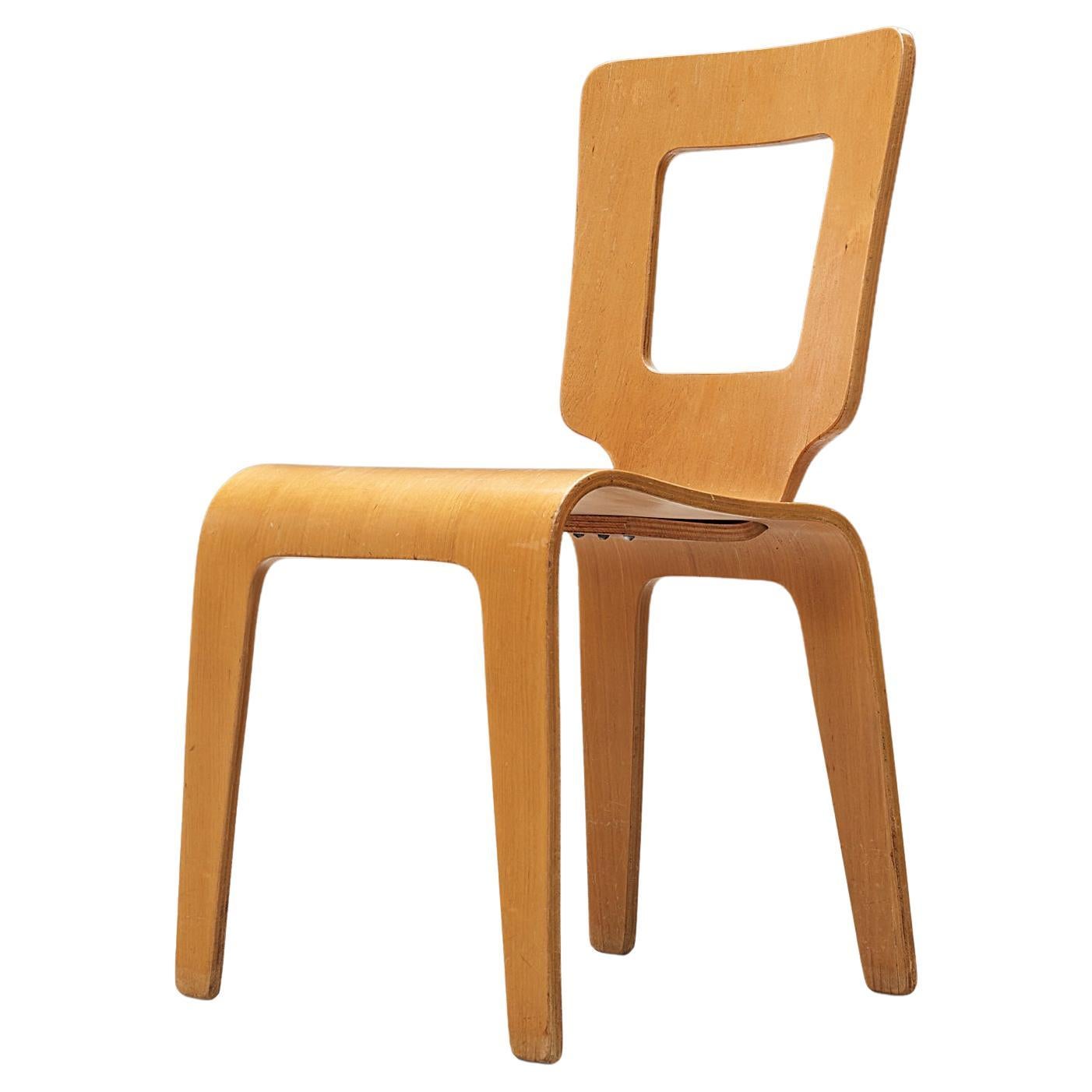 Herbert von Thaden and Donald Lewis Jordan Chair in Plywood  For Sale