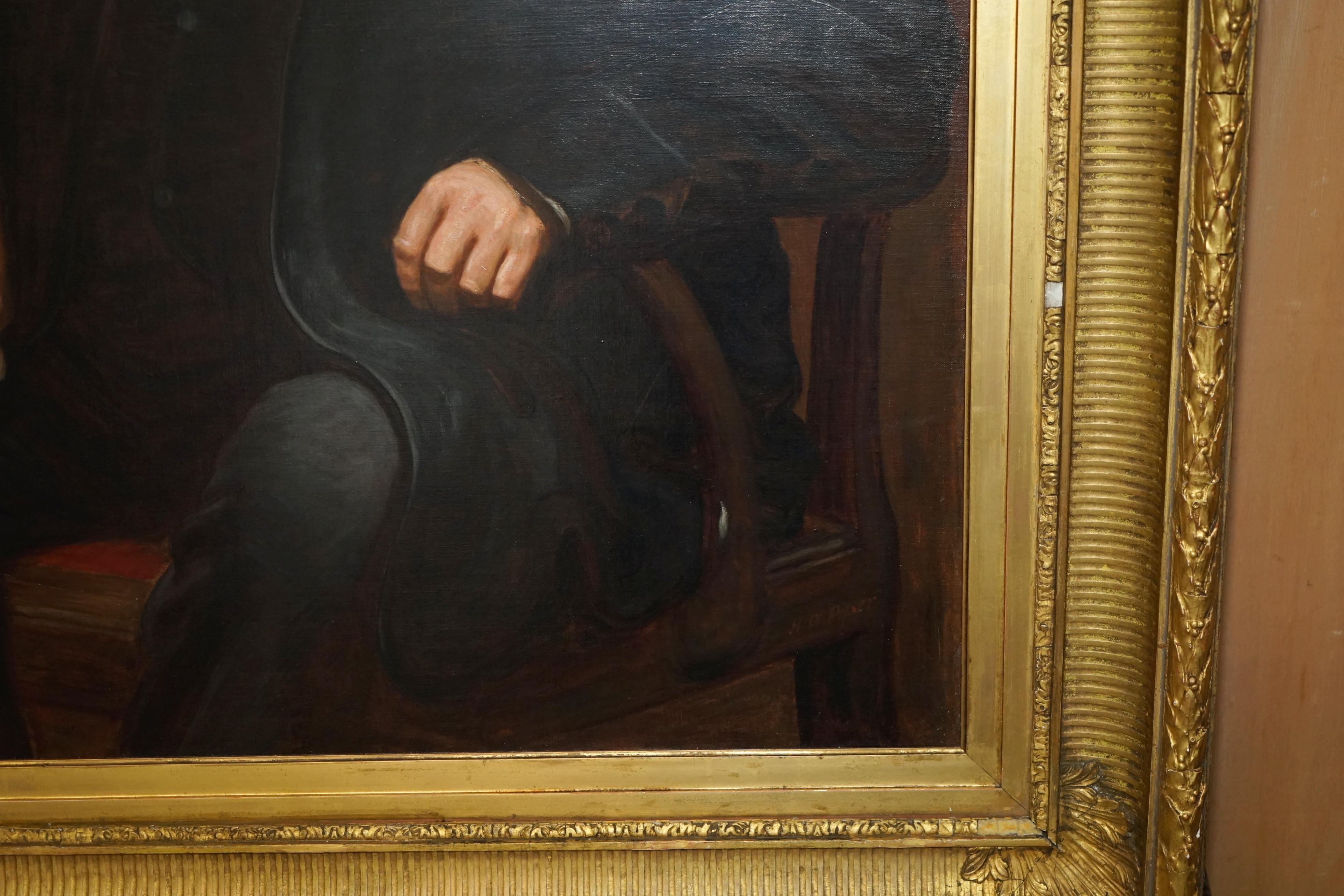 HERBERT WILLIAM PIPER (BRITISCH, 1846-1921) ÖLGEMÄLDE EINES STADTSCHREIBERS im Angebot 3