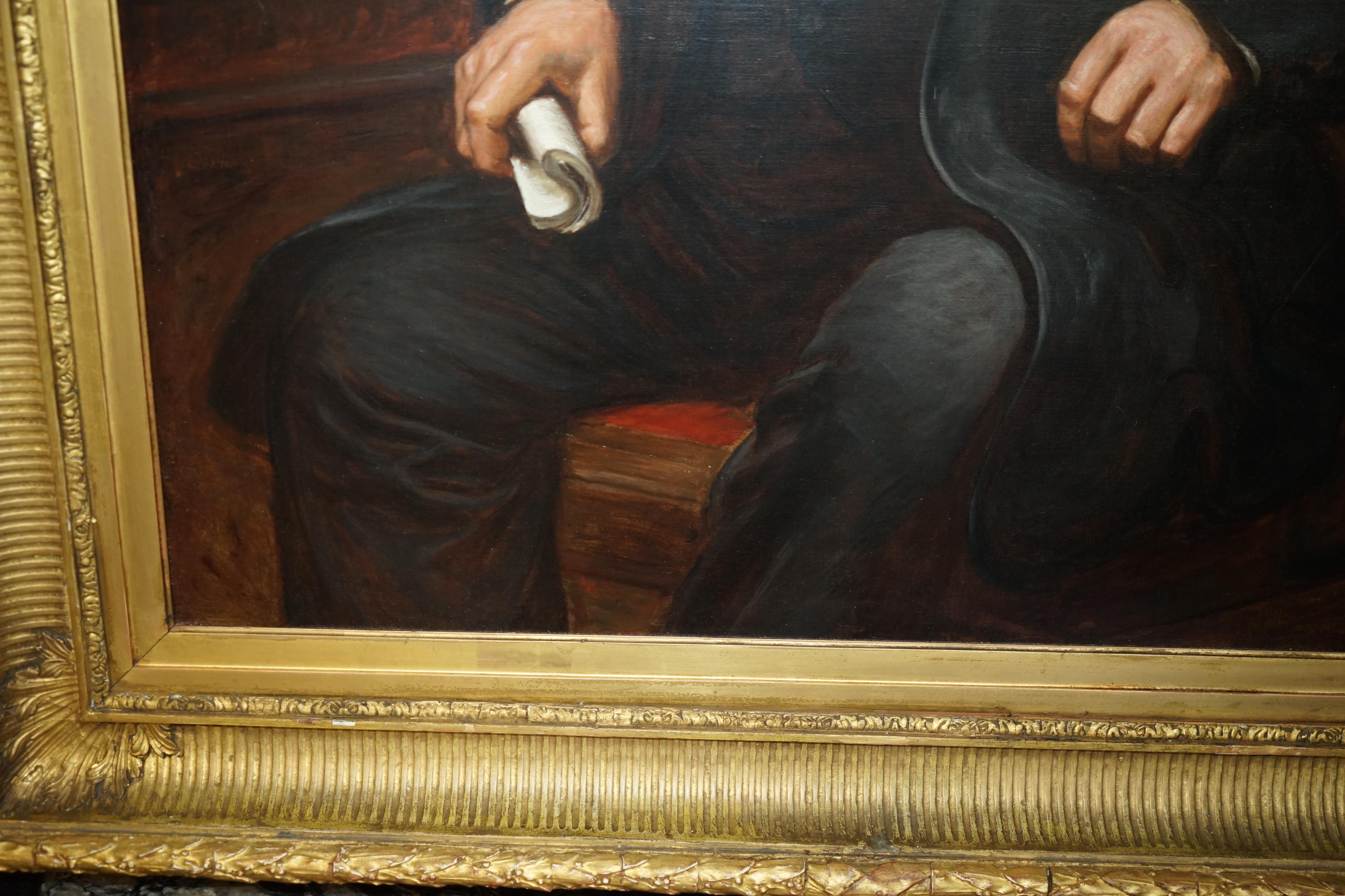 HERBERT WILLIAM PIPER (BRITISCH, 1846-1921) ÖLGEMÄLDE EINES STADTSCHREIBERS im Angebot 4