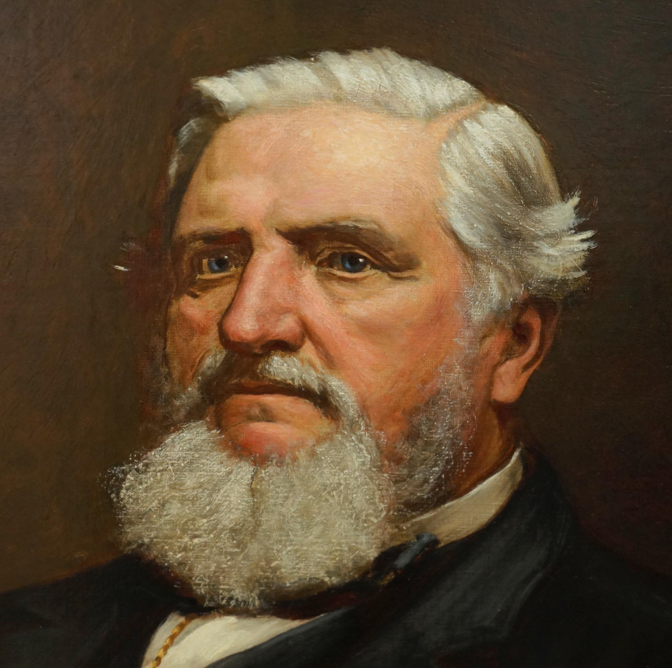 HERBERT WILLIAM PIPER (BRITISCH, 1846-1921) ÖLGEMÄLDE EINES STADTSCHREIBERS (Handbemalt) im Angebot