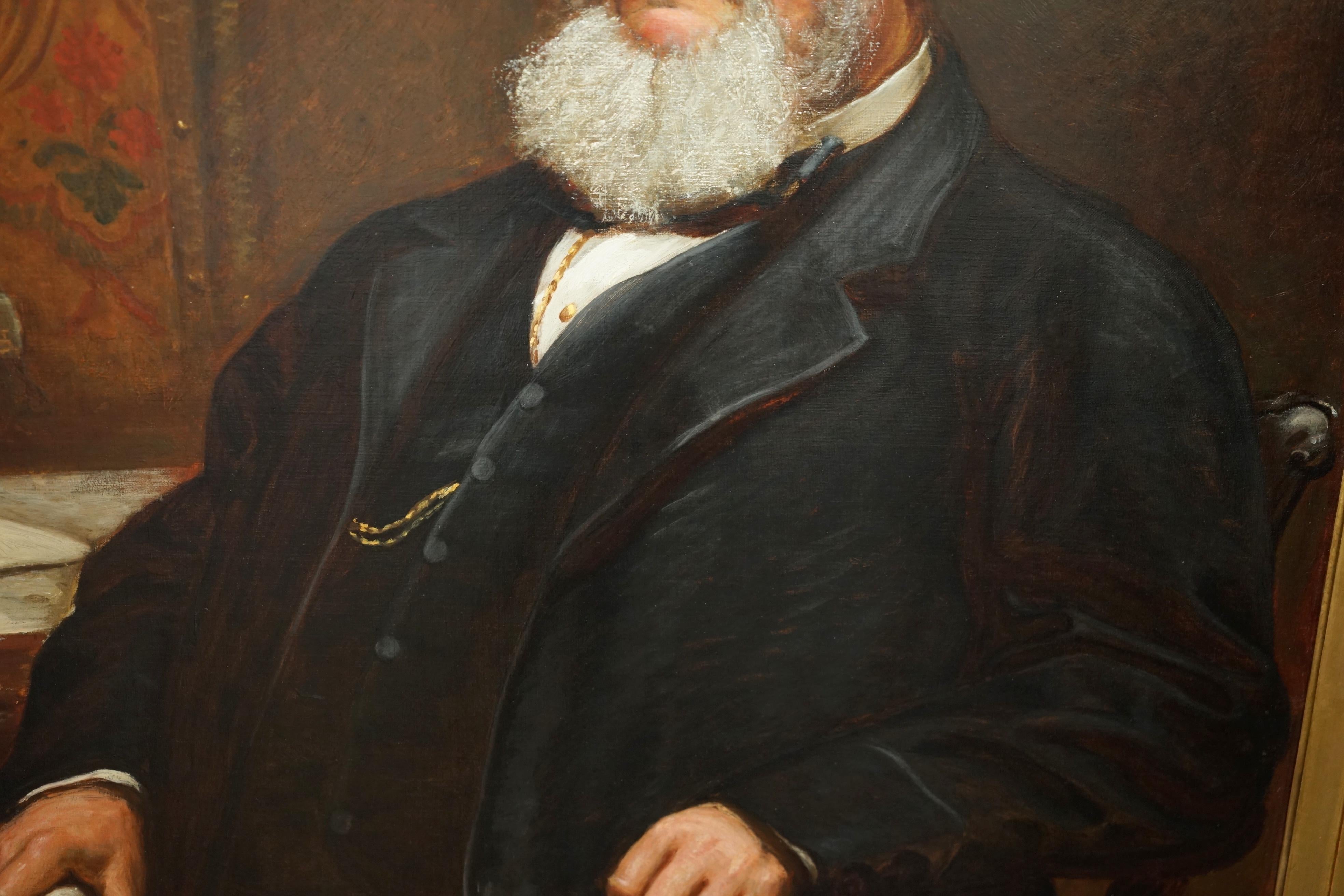 HERBERT WILLIAM PIPER (BRITISCH, 1846-1921) ÖLGEMÄLDE EINES STADTSCHREIBERS im Zustand „Relativ gut“ im Angebot in West Sussex, Pulborough