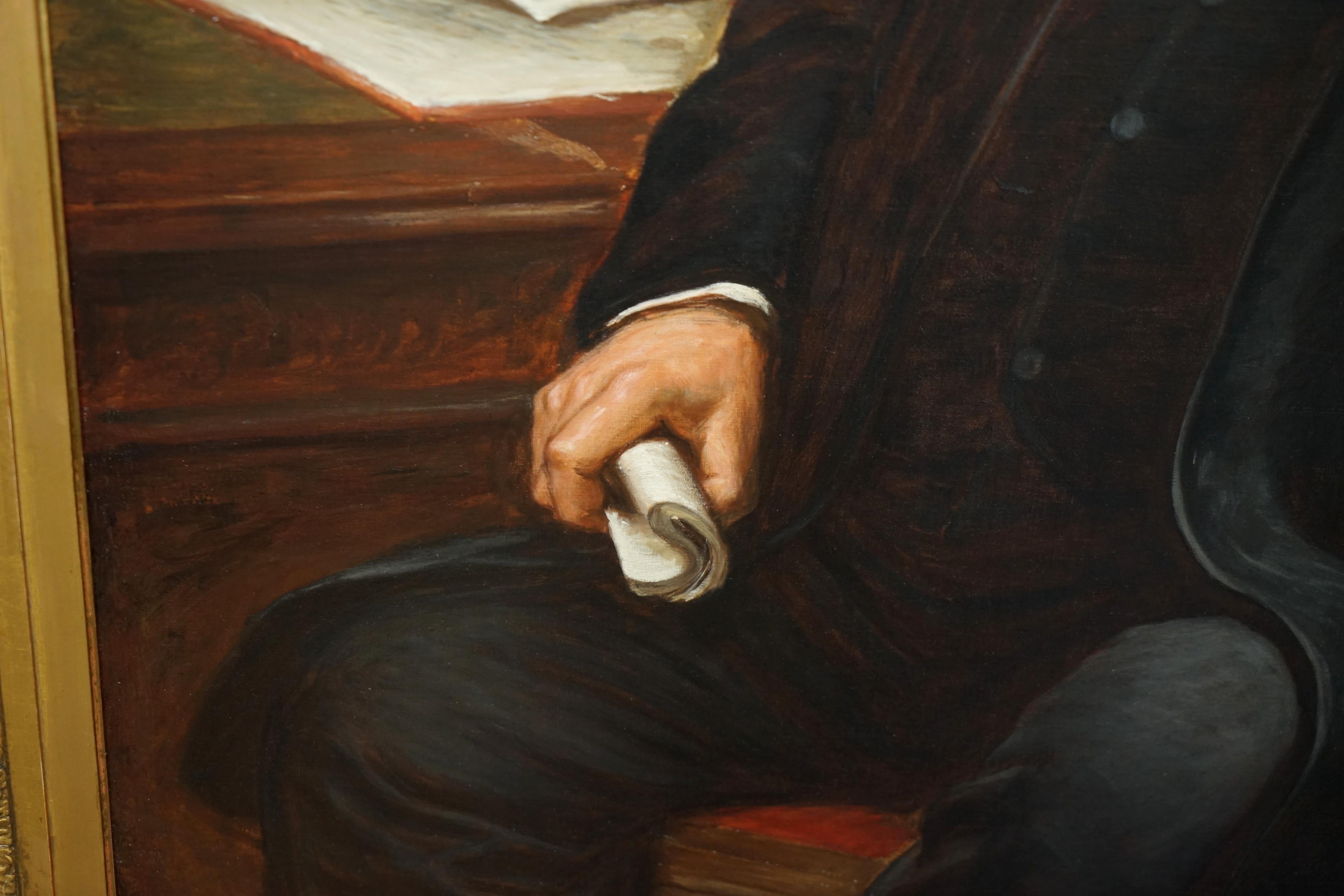 HERBERT WILLIAM PIPER (BRITISCH, 1846-1921) ÖLGEMÄLDE EINES STADTSCHREIBERS (19. Jahrhundert) im Angebot