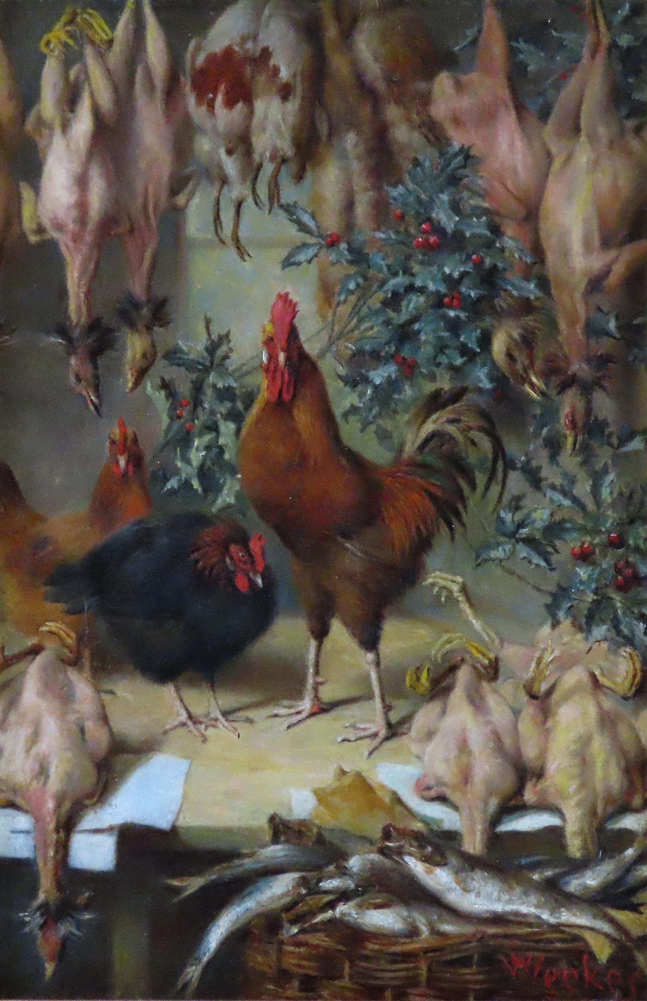 Original Oil on Board, Herbert William Weekes. 
