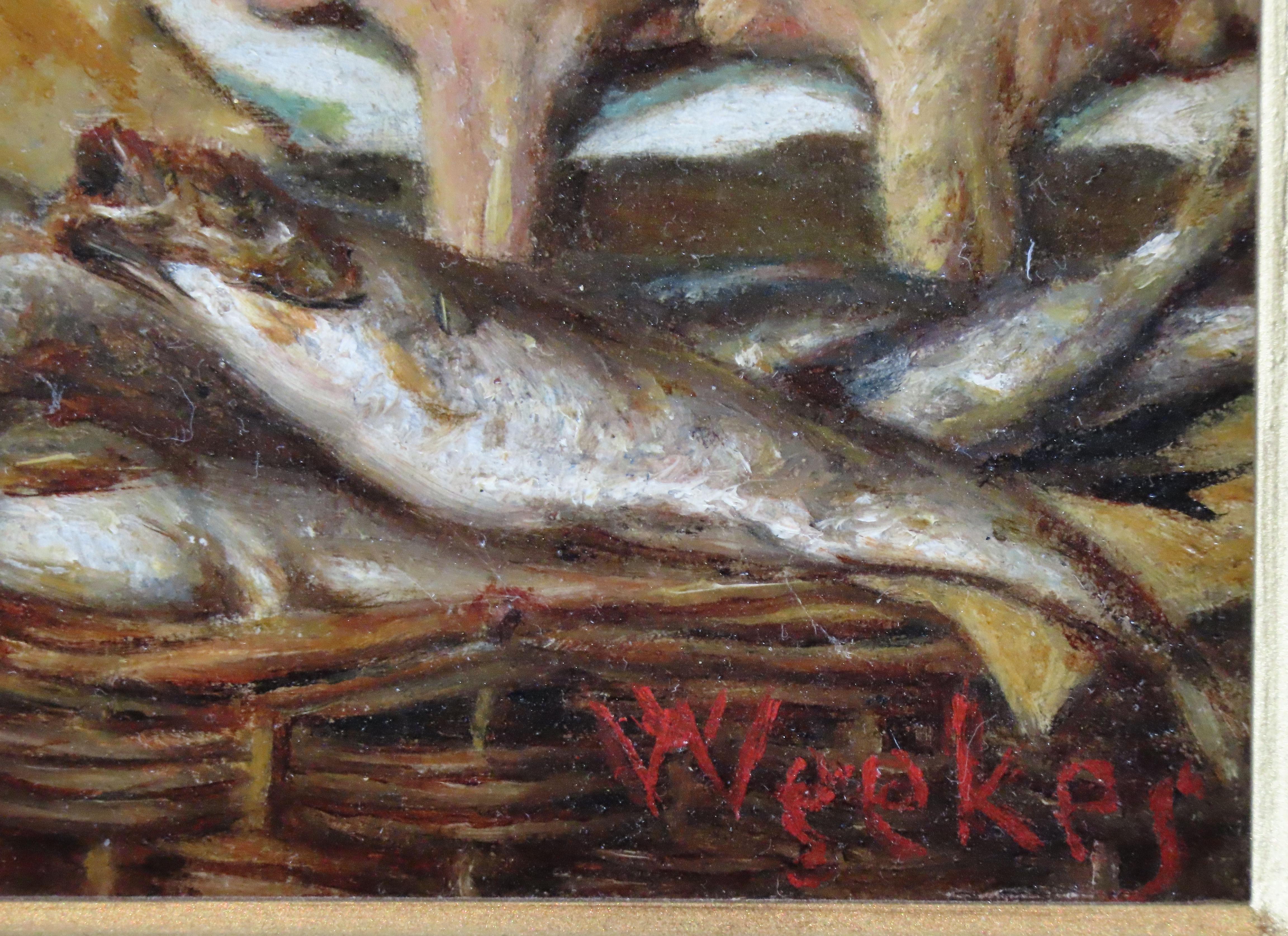 Original Oil on Board, Herbert William Weekes. 