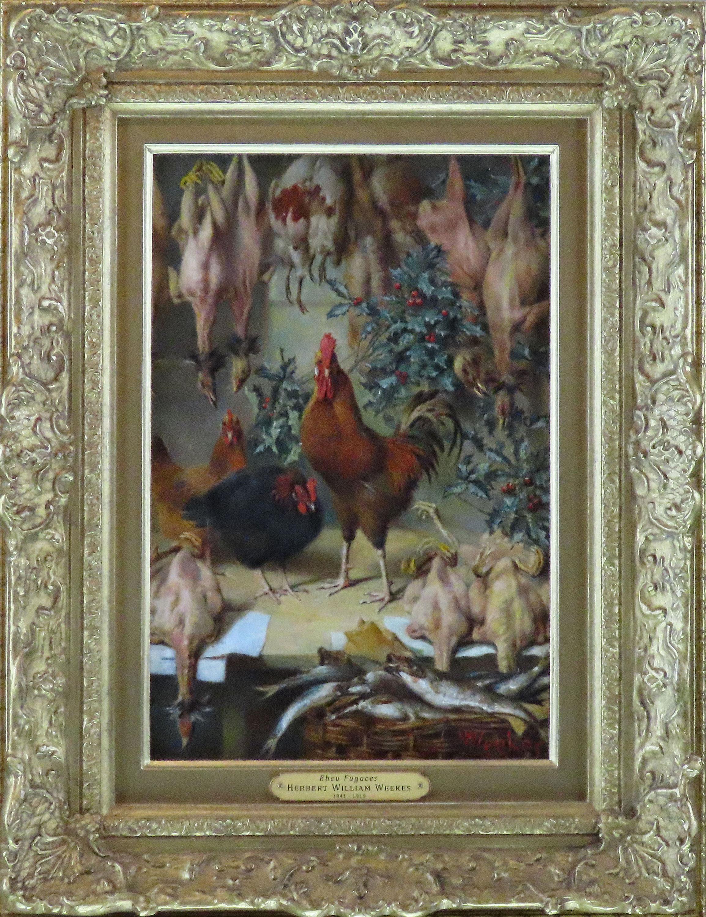 Herbert William Weekes 1841 - 1919.
Animal painter from Pimlico in London, the son of the sculptor and Royal Academician Henry Weekes. He exhibited at the Royal Academy, Royal Society of British Artists, Royal Birmingham Society of Artists and