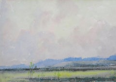 Landscape  1970, paper/watercolor., 20x28.5 cm