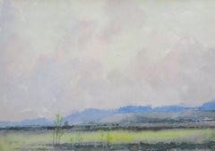 Landscape 1970, paper/watercolor., 20x28.5 cm