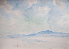 The mountains 1969, paper/watercolor, 29x40.5 cm