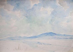 The mountains  1969, paper/watercolor, 29x40.5 cm