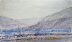 Valley  1969, paper, watercolor, 18x31 cm