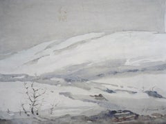 Winter  1961, paper/watercolor, 26.5x35 cm