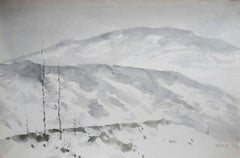 Winter  1967, paper/watercolor, 31x46.5 cm