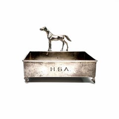 Herbst & Wassall Sterling Silver Figural Horse Business Card Holder