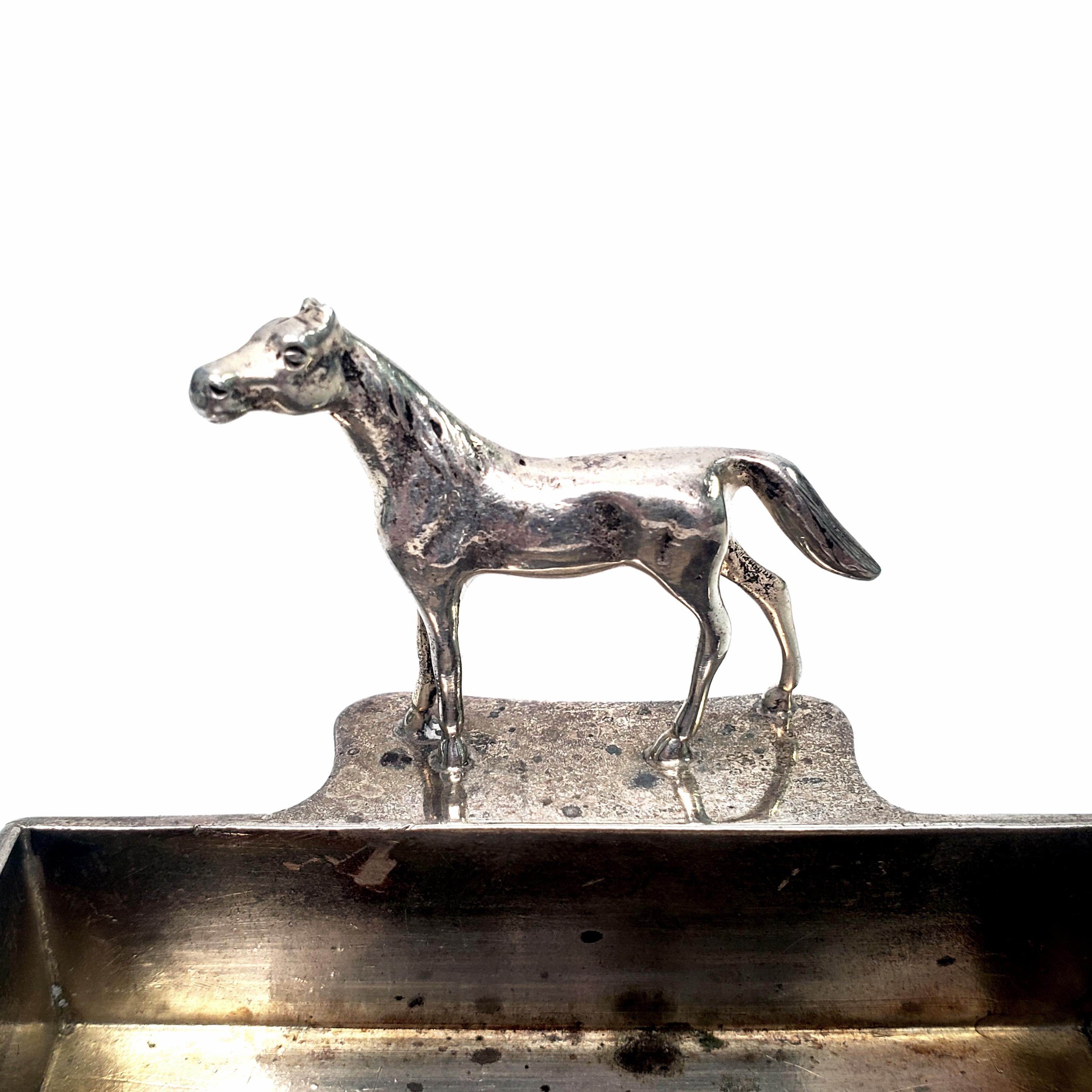 Herbst & Wassall Sterling Silver Figural Horse Business Card Holder 1