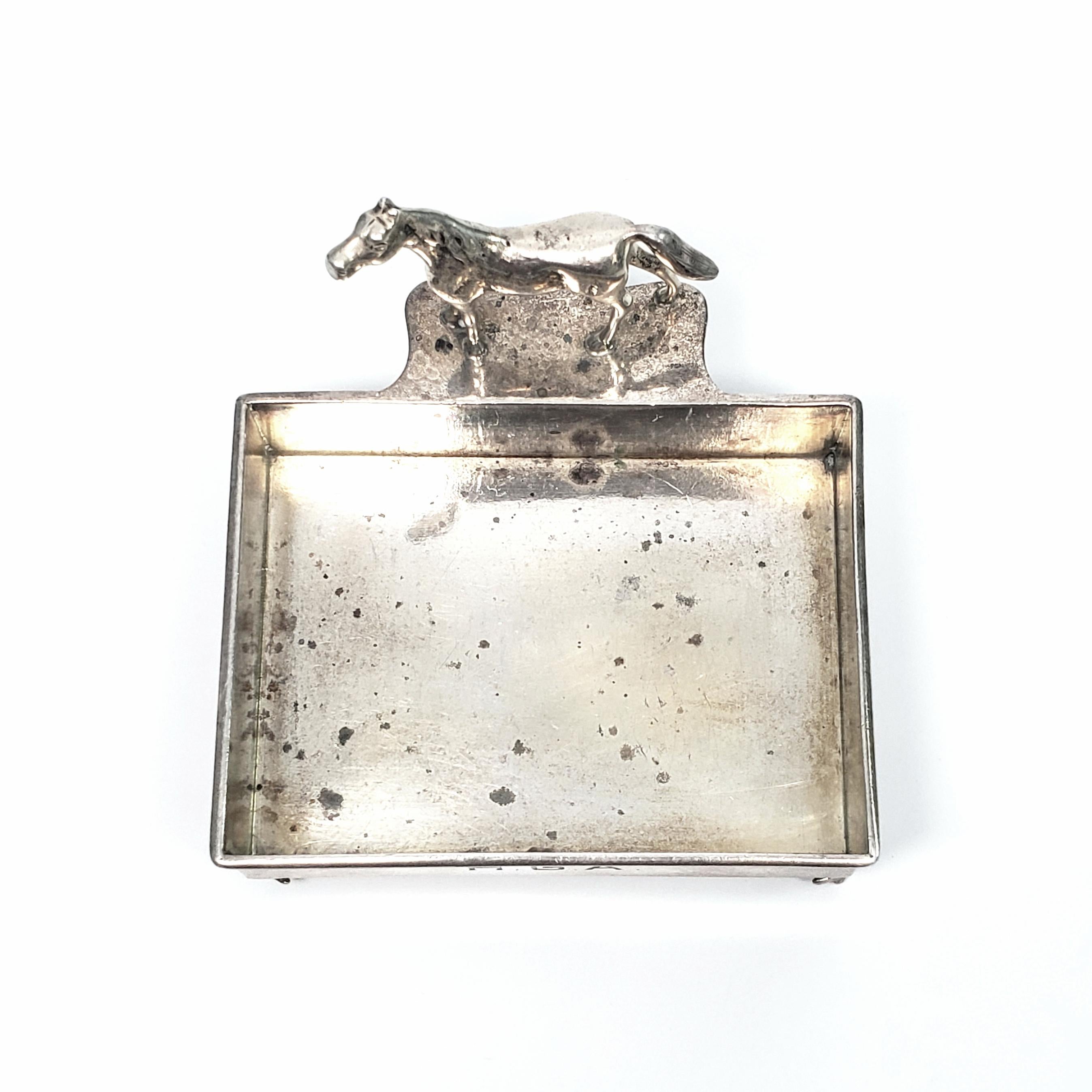 Herbst & Wassall Sterling Silver Figural Horse Business Card Holder 2