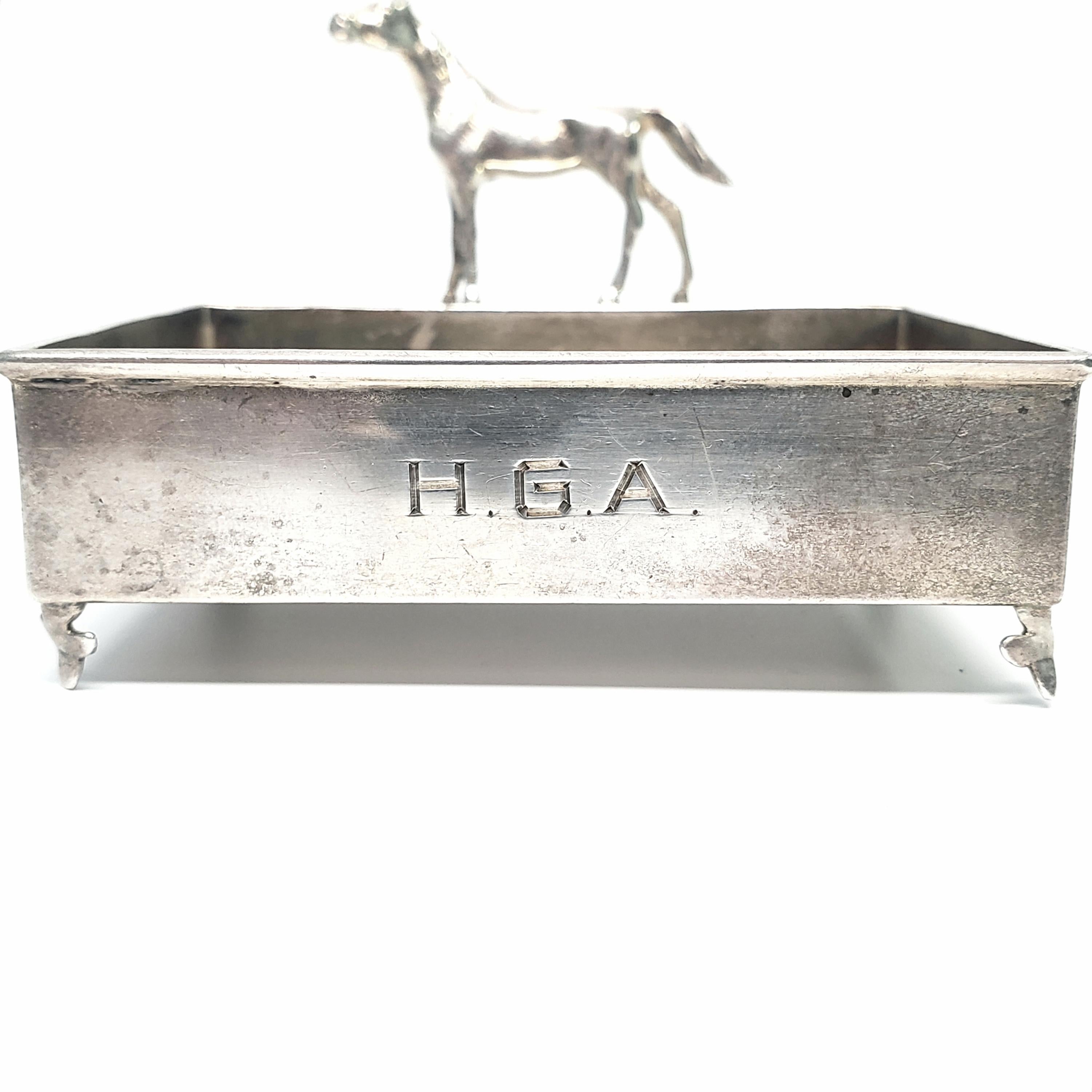 Herbst & Wassall Sterling Silver Figural Horse Business Card Holder 4