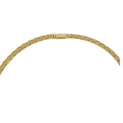Herco Italienisch 14k Gold Halskette gewebt Design