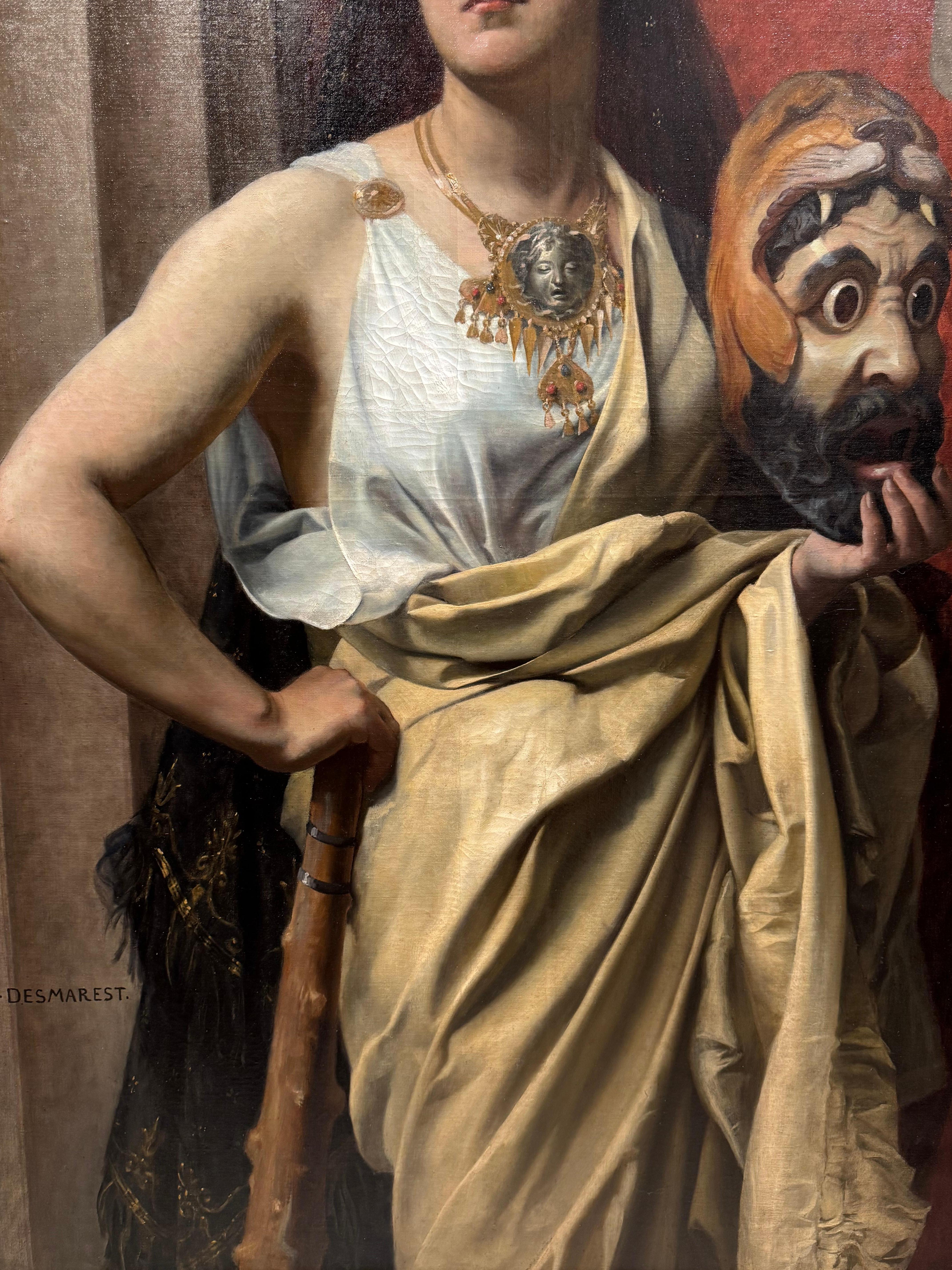 Hercule und Omphale, Louis DESMAREST um 1890-1900 (Französisch) im Angebot