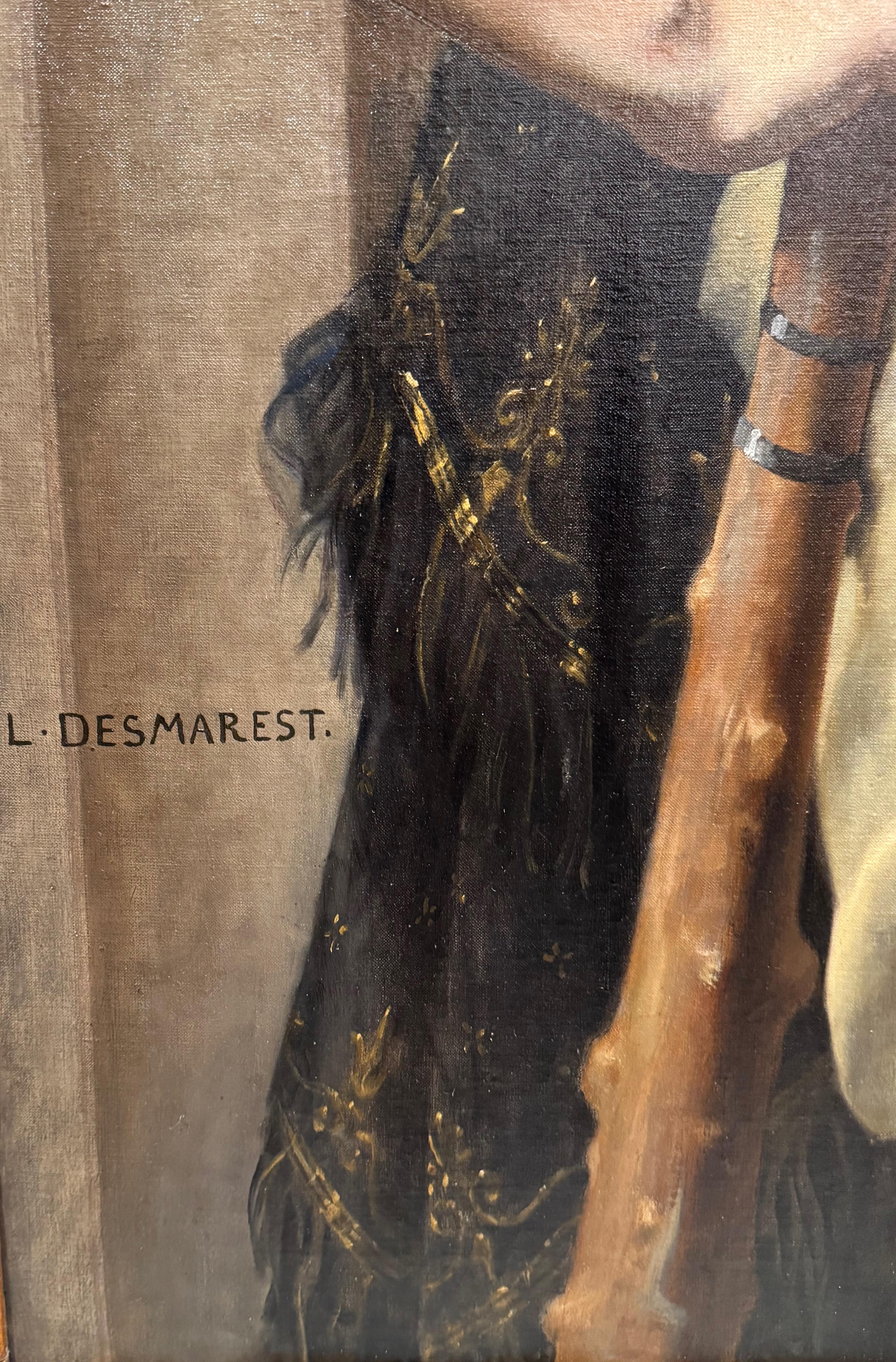 Hercule und Omphale, Louis DESMAREST um 1890-1900 (19. Jahrhundert) im Angebot