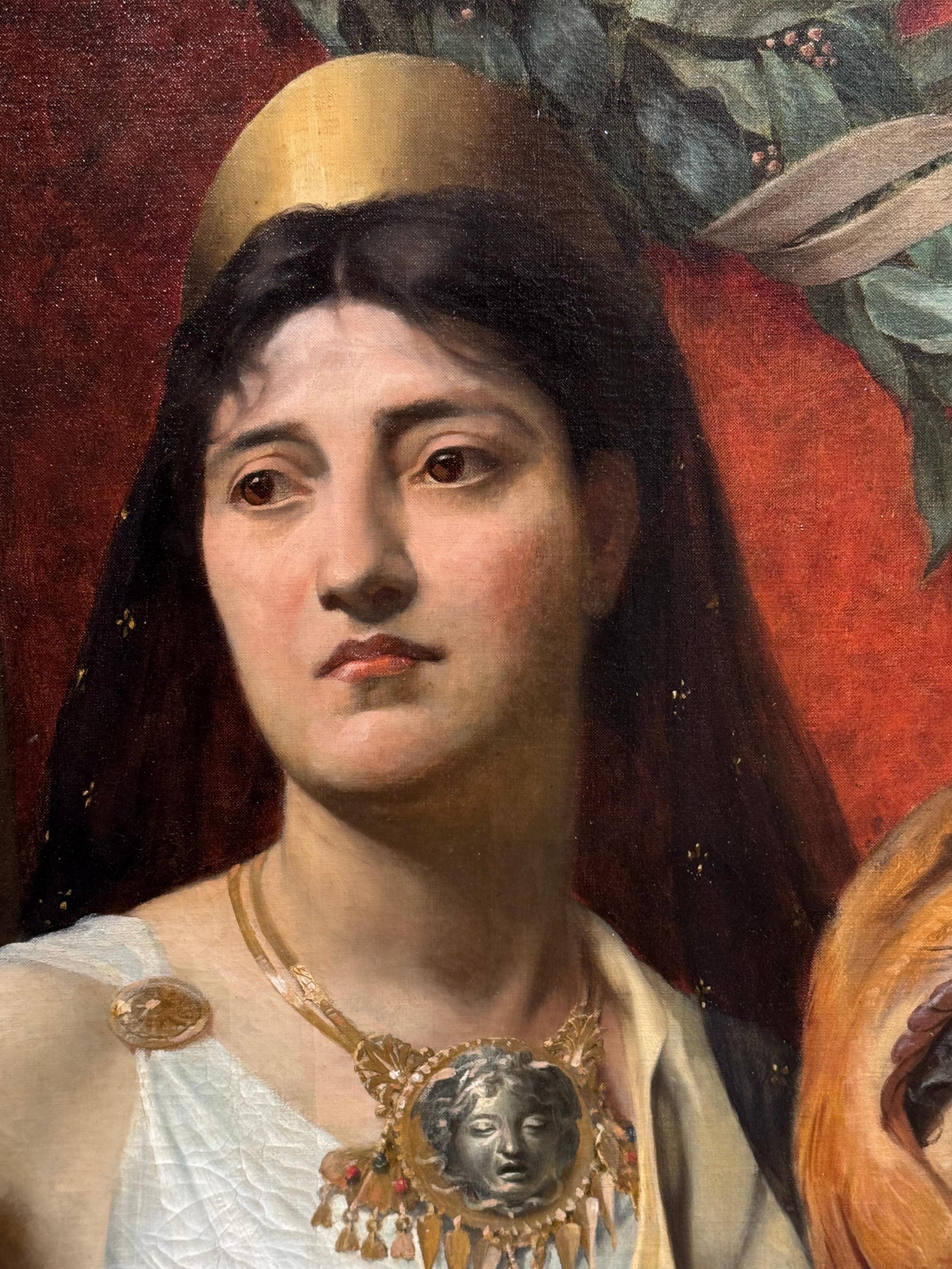 Hercule und Omphale, Louis DESMAREST um 1890-1900 (Leinwand) im Angebot