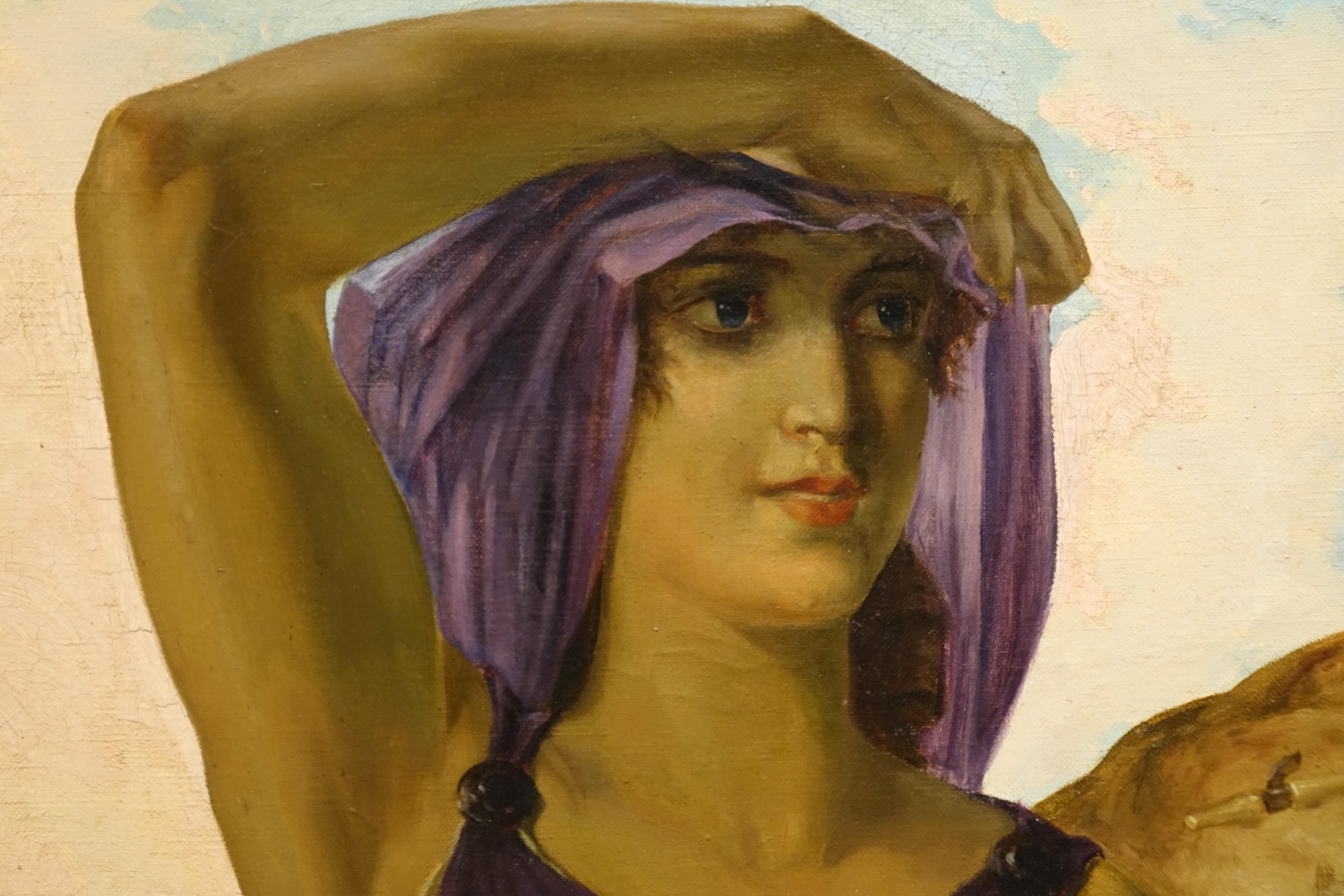 Herkules und Alceste, Öl auf Leinwand Signiert  André Pierre LUPIAC, 1923 im Angebot 3