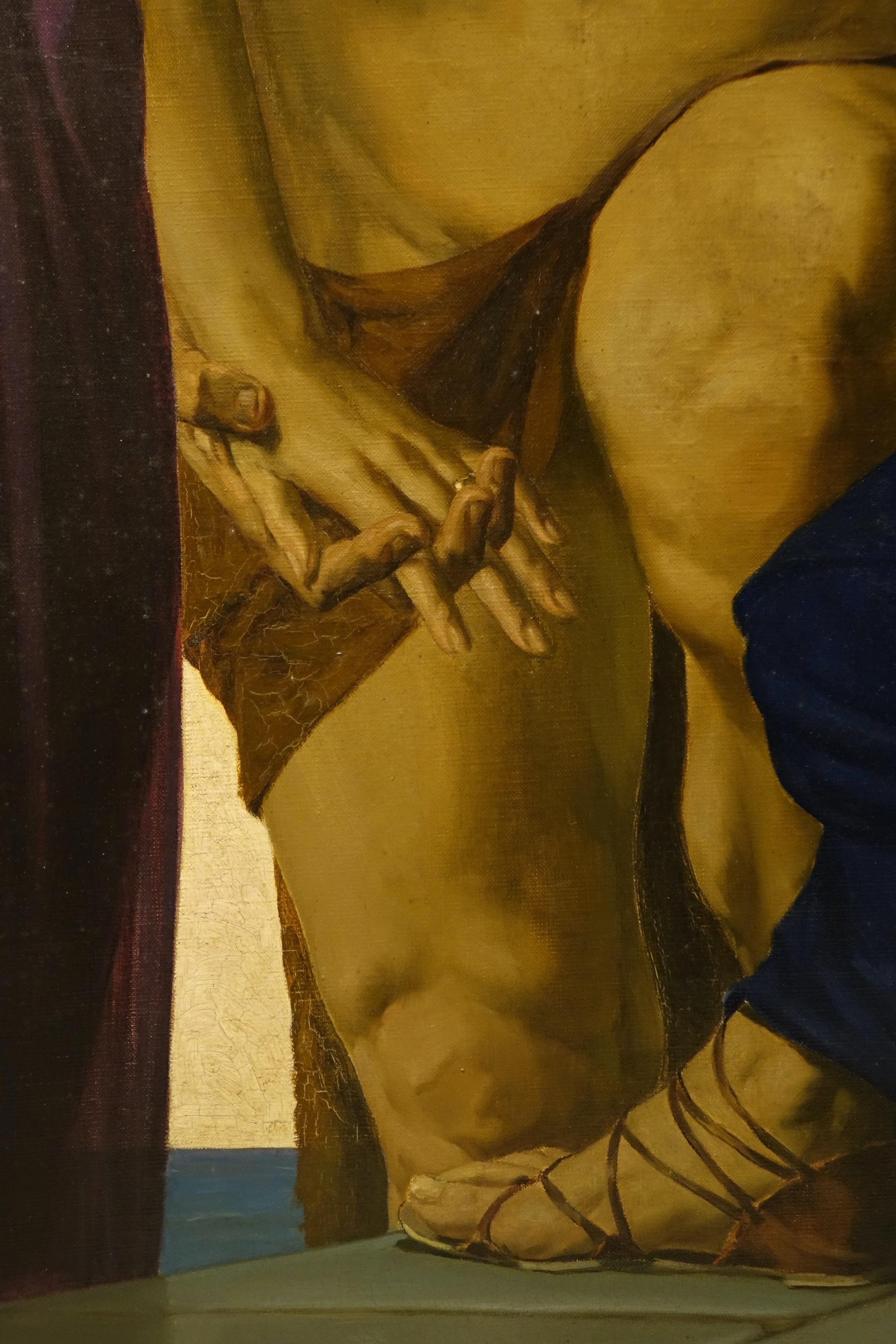 Herkules und Alceste, Öl auf Leinwand Signiert  André Pierre LUPIAC, 1923 (Französisch) im Angebot