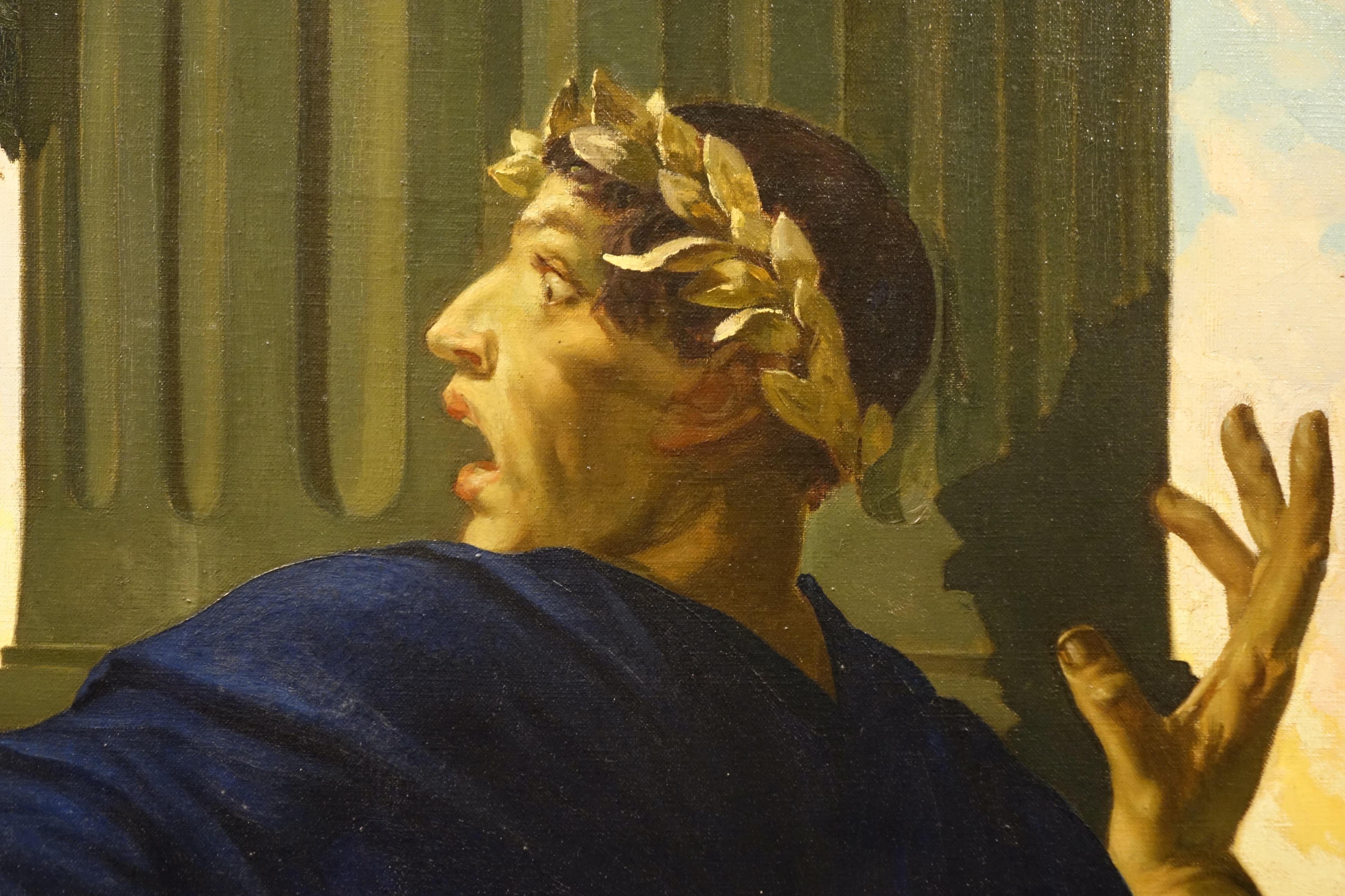 Herkules und Alceste, Öl auf Leinwand Signiert  André Pierre LUPIAC, 1923 (Handbemalt) im Angebot