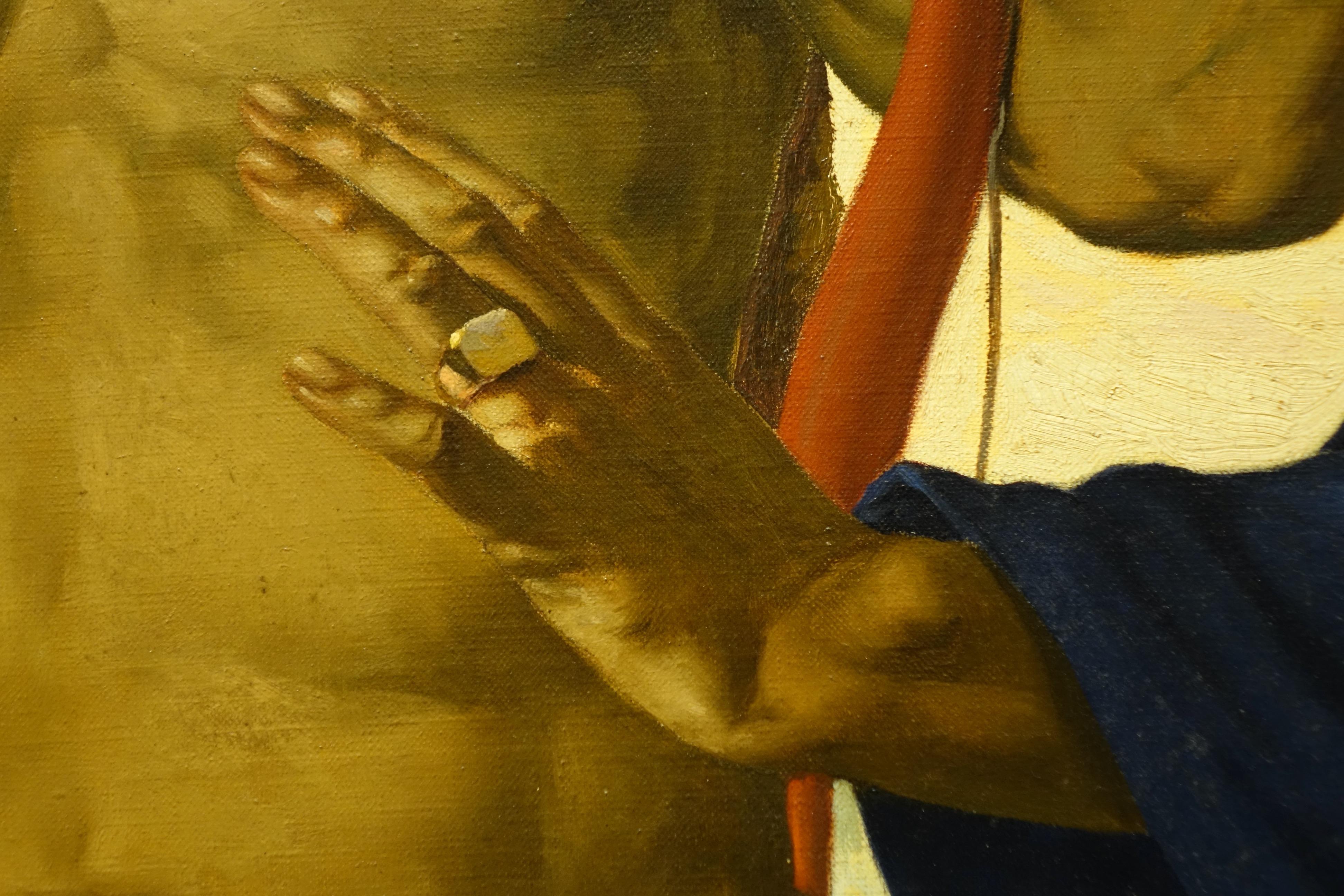 Herkules und Alceste, Öl auf Leinwand Signiert  André Pierre LUPIAC, 1923 im Angebot 1