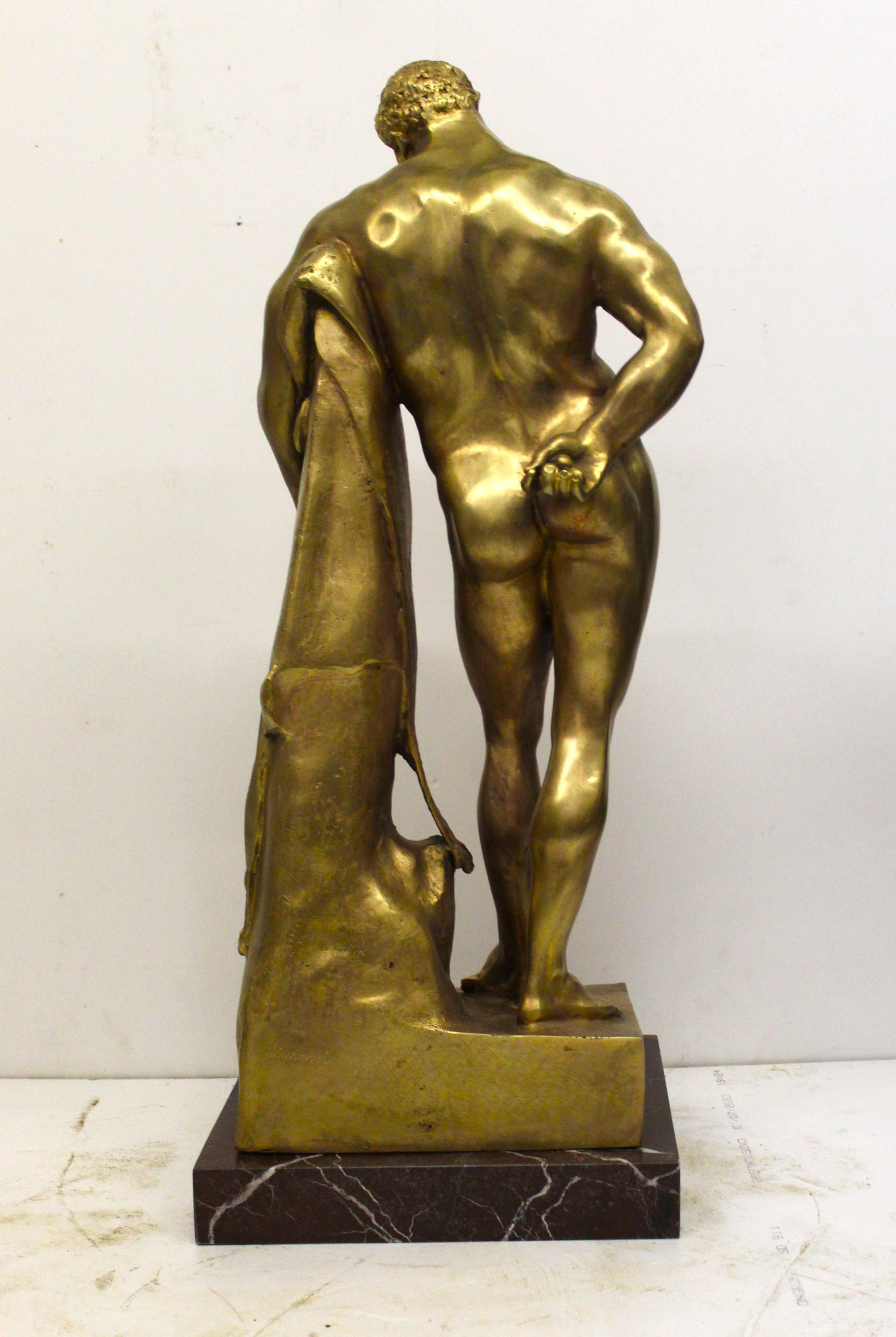 Ercole in bronzo dorato In condizioni buone in vendita a Rome, IT