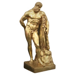 Hercules In Gilded Bronze