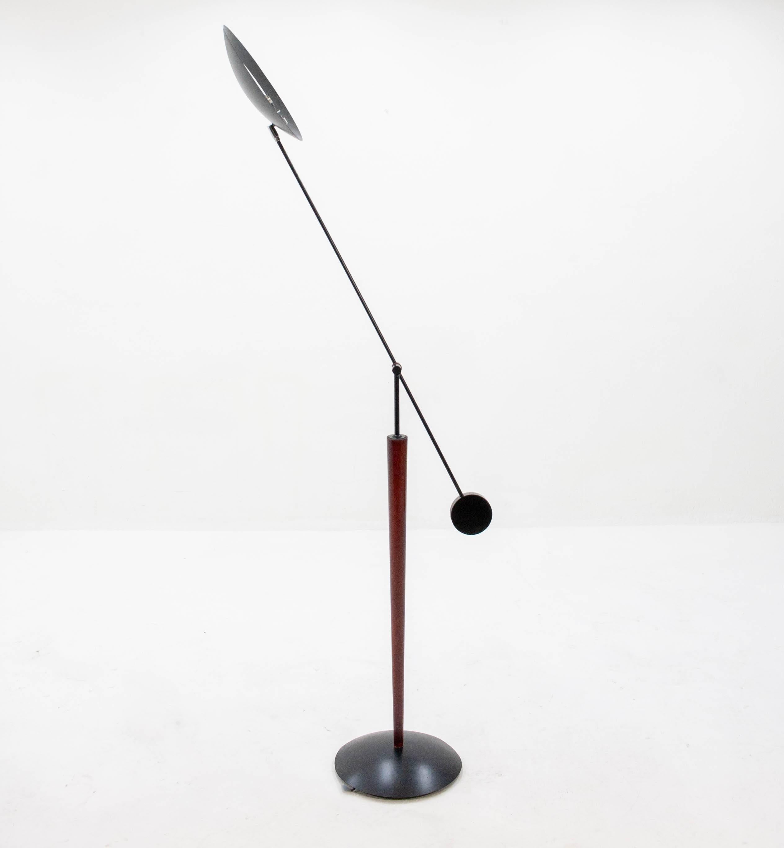 Dutch Herda 'Balance' Counterbalanced Floor Lamp, 1980s
