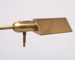 Herda Messing  Halogen Schwenkarm Stehleuchte 1980er