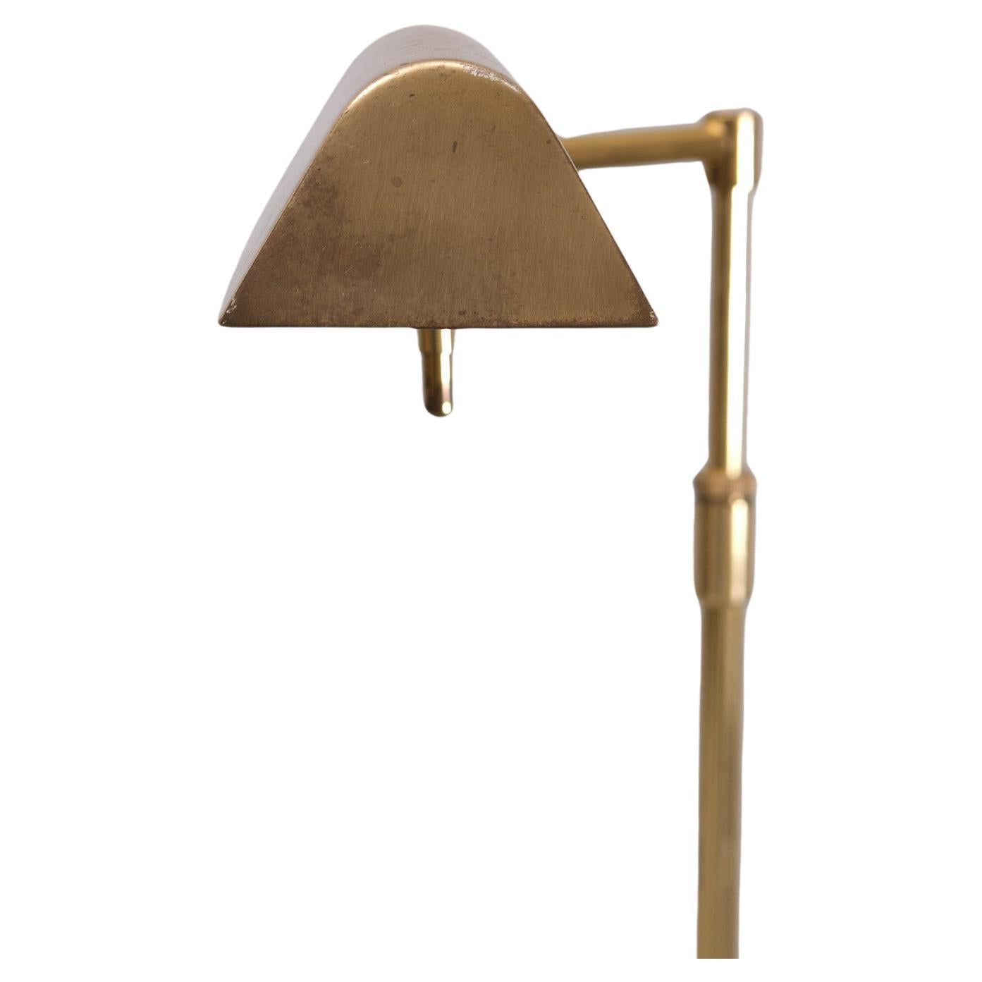 Dutch Herda  Brass swing arm floor lamp  1980s  For Sale