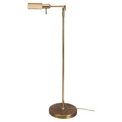 Retro Herda  Brass swing arm floor lamp  1980s 