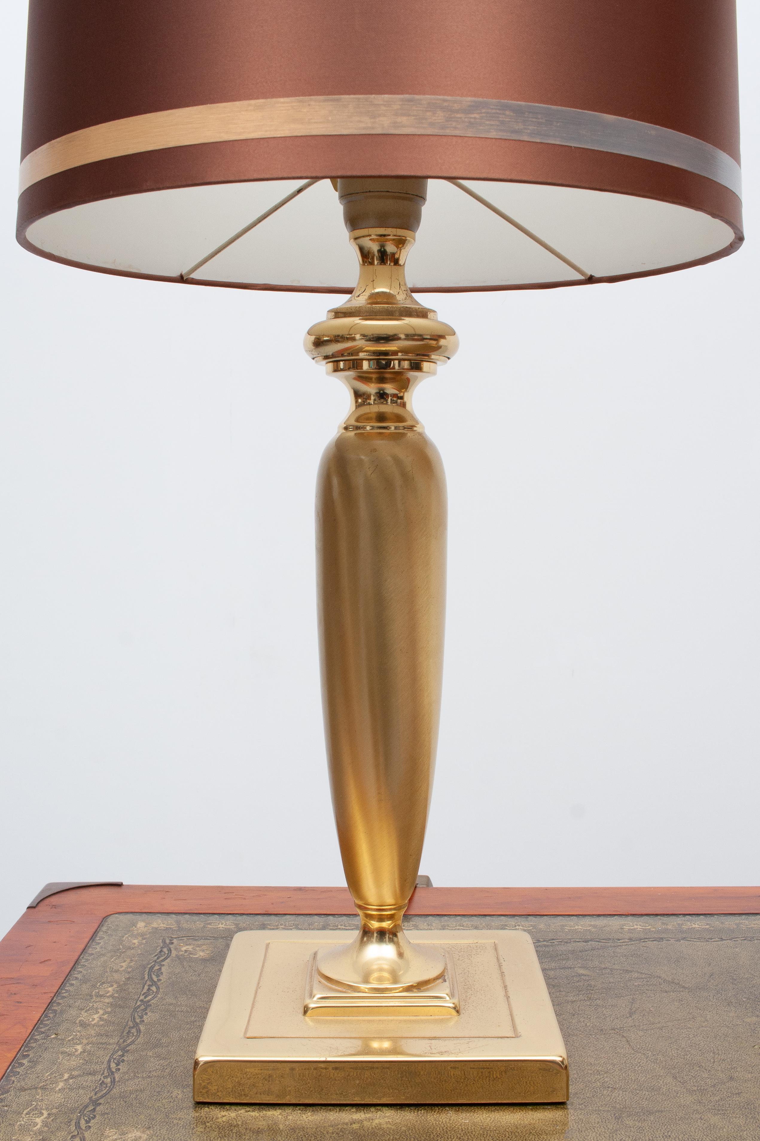 Dutch Herda Brass Table Lamps, Holland, 1970s