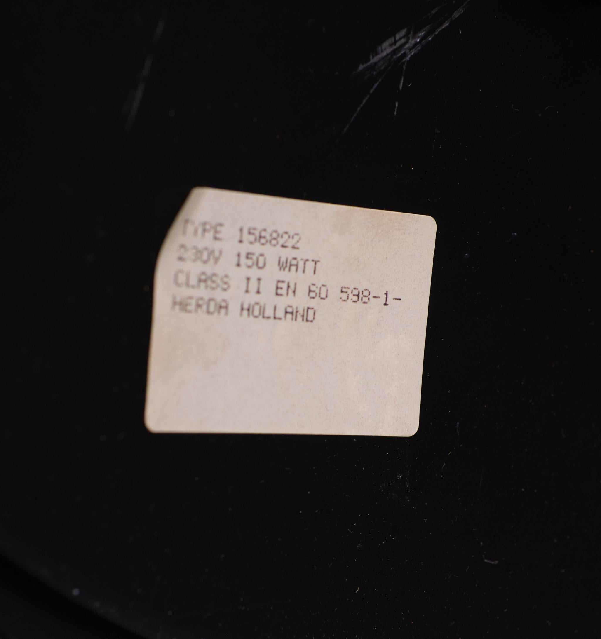 Herda Halogen-Stehlampe, 1980er-Jahre, Holland (Muranoglas) im Angebot
